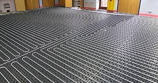 under floor heating installation